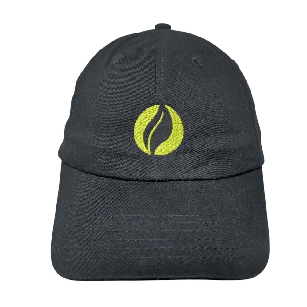 EcoprintQ Slideback Hat Black One Size Embroidered Vent Holes Big X